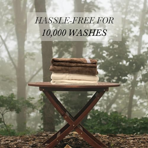 XXL Microfiber Hair Towel Wrap for Women - 2 Pack Coffee & Cream