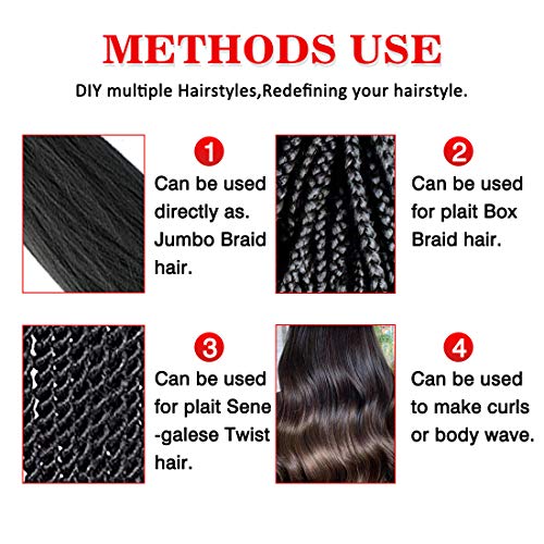 Beyond Beauty 26-Inch Pre-Stretched Braiding Hair - 8 Pack Synthetic Set