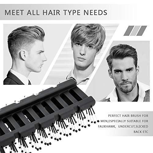 Vented Styling Brush for Quick Blow Drying, Black
