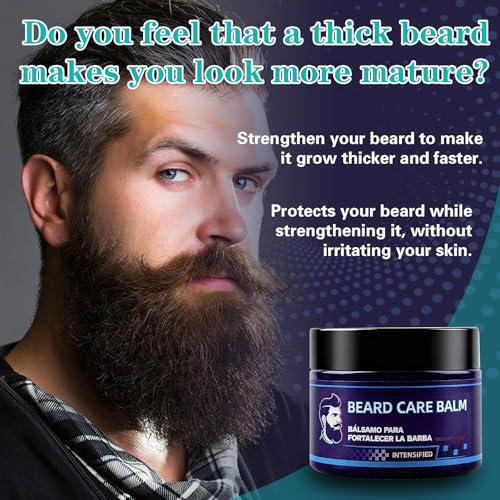 Beard Thickening Balm with Biotin & Caffeine - 3.5 oz
