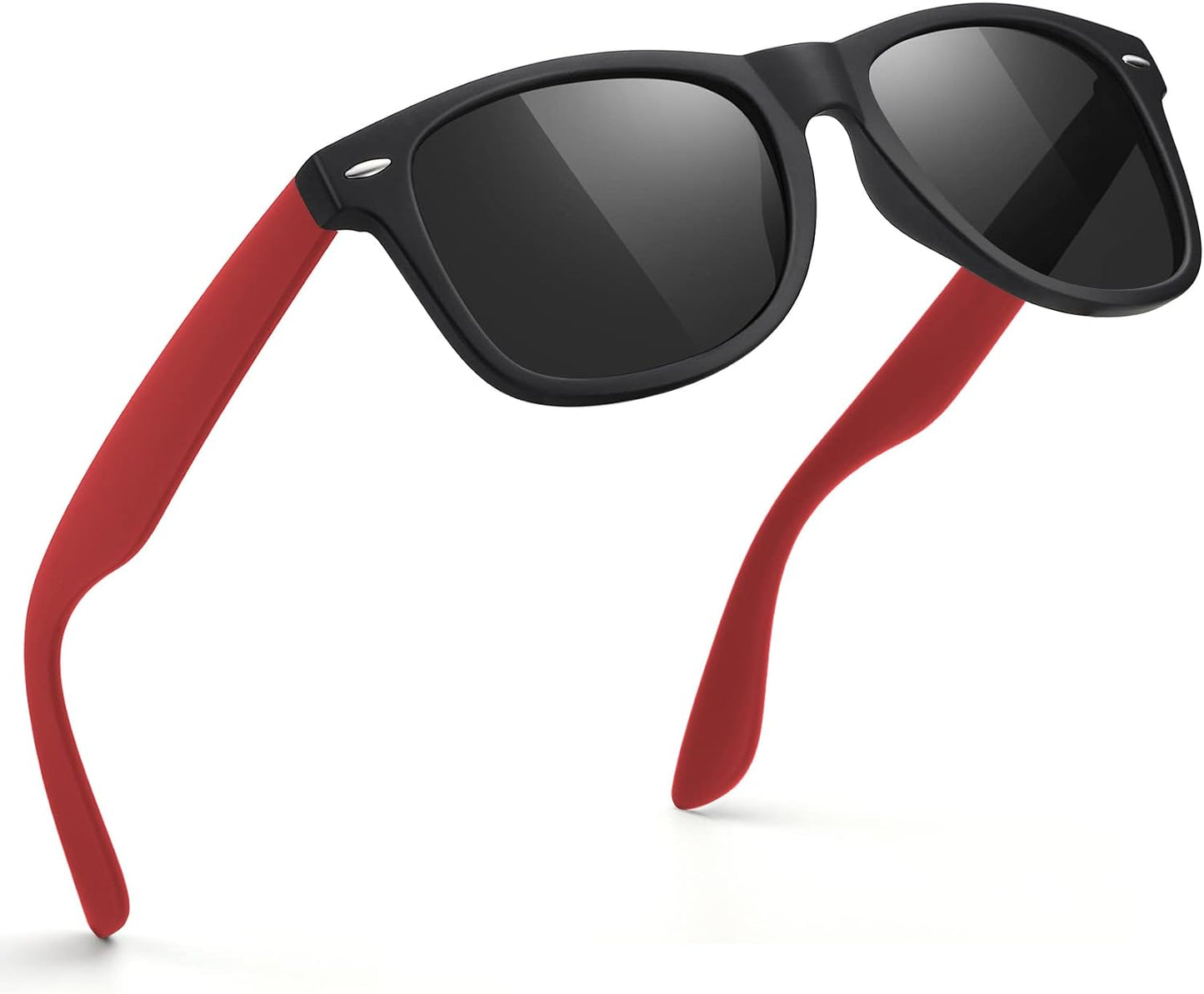 Polarized Sunglasses for Men & Women - Black Retro UV Protection for Driving & Fishing
