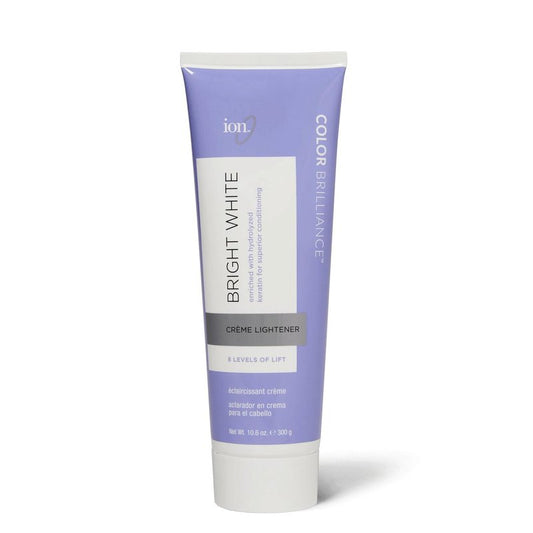 Ion Bright White Creme Lightener - Professional Hair Bleach for Luminous Color - 10.6 Oz