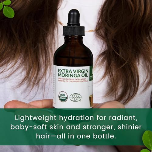 Green Virgin Products Cold Pressed Extra Virgin Moringa Oil, 1 Fl Oz