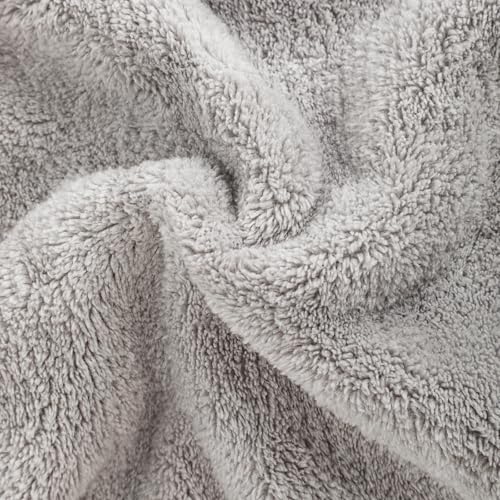 PHOGARY 8 Pack Microfiber Wash Mitts - Soft Coral Fleece Facial Cloths