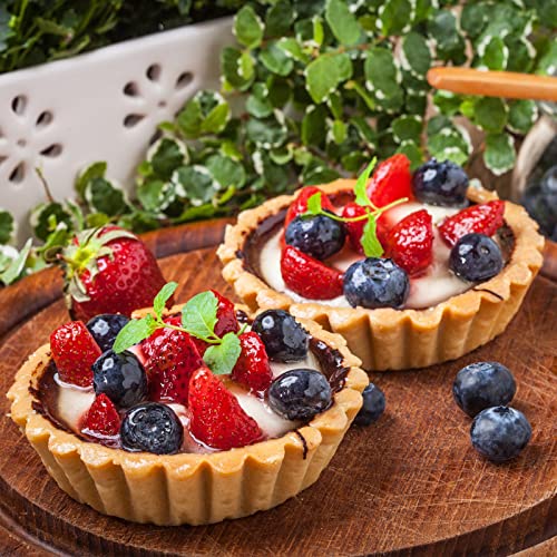 20-Pack Mini Egg Tart & Muffin Pans - Reusable Metal Baking Molds