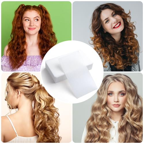 Pndeyo 100pcs White Hair Perm Papers 5.5×3.31in Thickened Curling Tool for Hot & Cold Perms