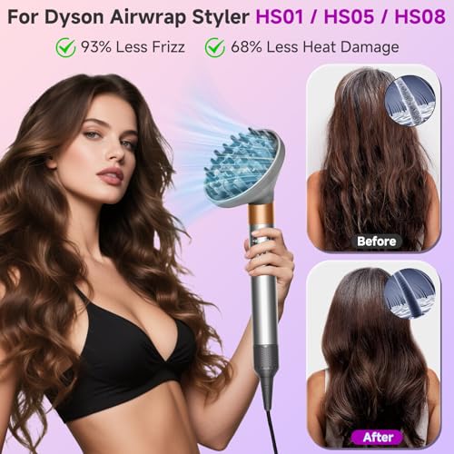 FFsign Grey Large Diffuser Attachment for Dy-son Airwrap HS01, HS05, HS08