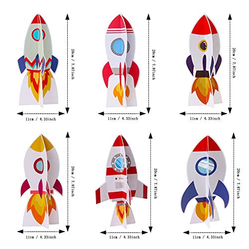 Yewong 6-Piece Outer Space 3D Table Centerpieces for Parties