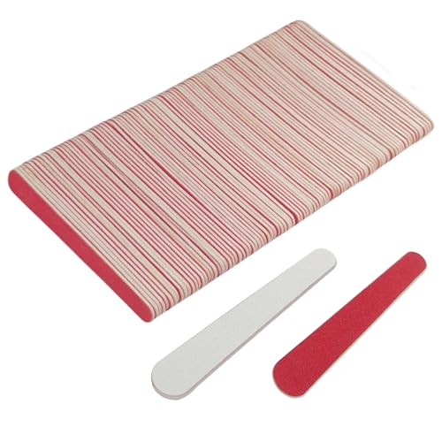 AhaTopia Mini Nail Files - 100 Pack Double-Sided 180/240 Grit