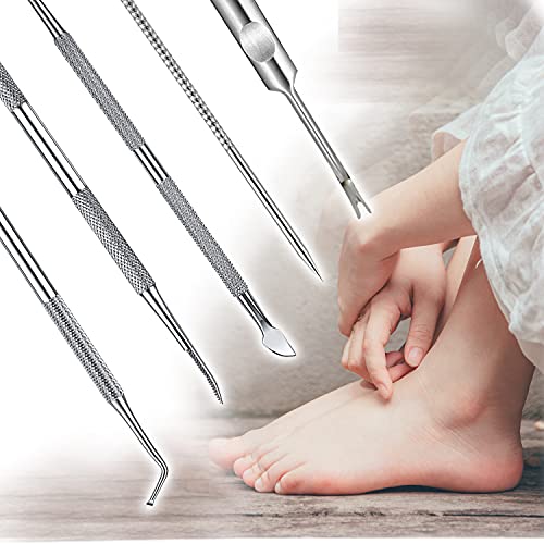Ingrown Toenail Pedicure Tool Kit - Stainless Steel Nail Care Set