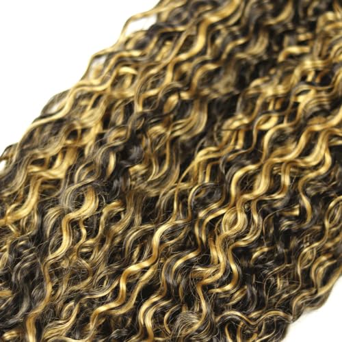 Habiliana 12A Brazilian Jerry Curly Human Hair Bundles - P1B/27 Chocolate