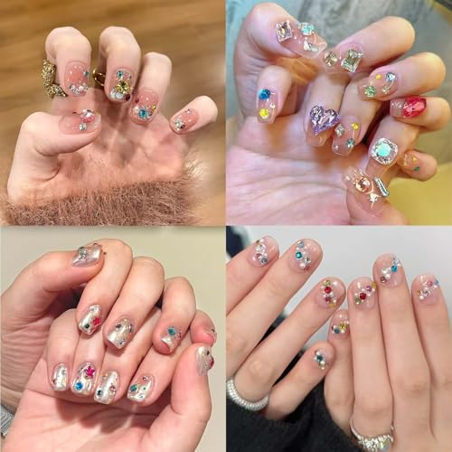 3000PCS Colorful 3D Nail Art Rhinestones Charms for DIY Designs