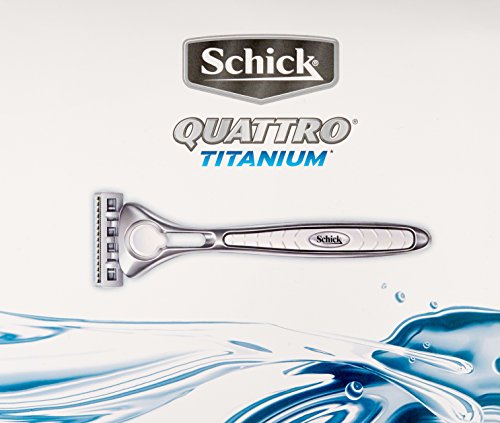 Schick Titanium Shaving Starter Gift Set for Men with Razor + 5 Refills