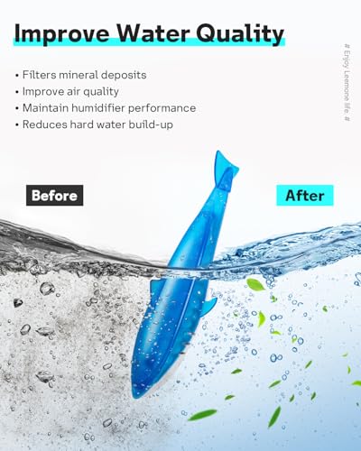 Humidifier Cleaning Sharks - 6 Pack for Fresh Water & Odor Removal