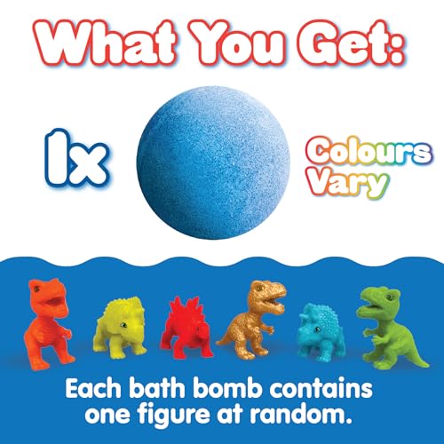 Zimpli Kids Dino Surprise Bath Bomb with Collectible Toy