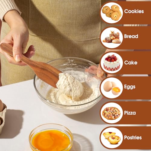 Prasacco 5-Piece Wooden Spurtle Kitchen Utensil Set