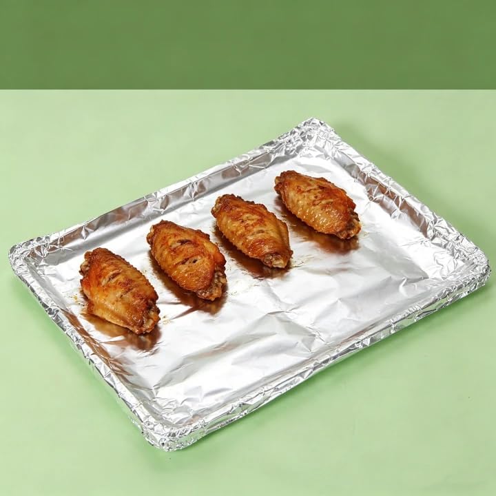 Heavy Duty Aluminum Foil Rolls - Non-Stick Baking Surface | Food Grade Kitchen Wrap