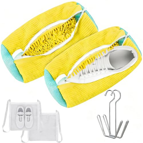 Reusable Shoes Washing Machine Bag Kit with Dryer Racks