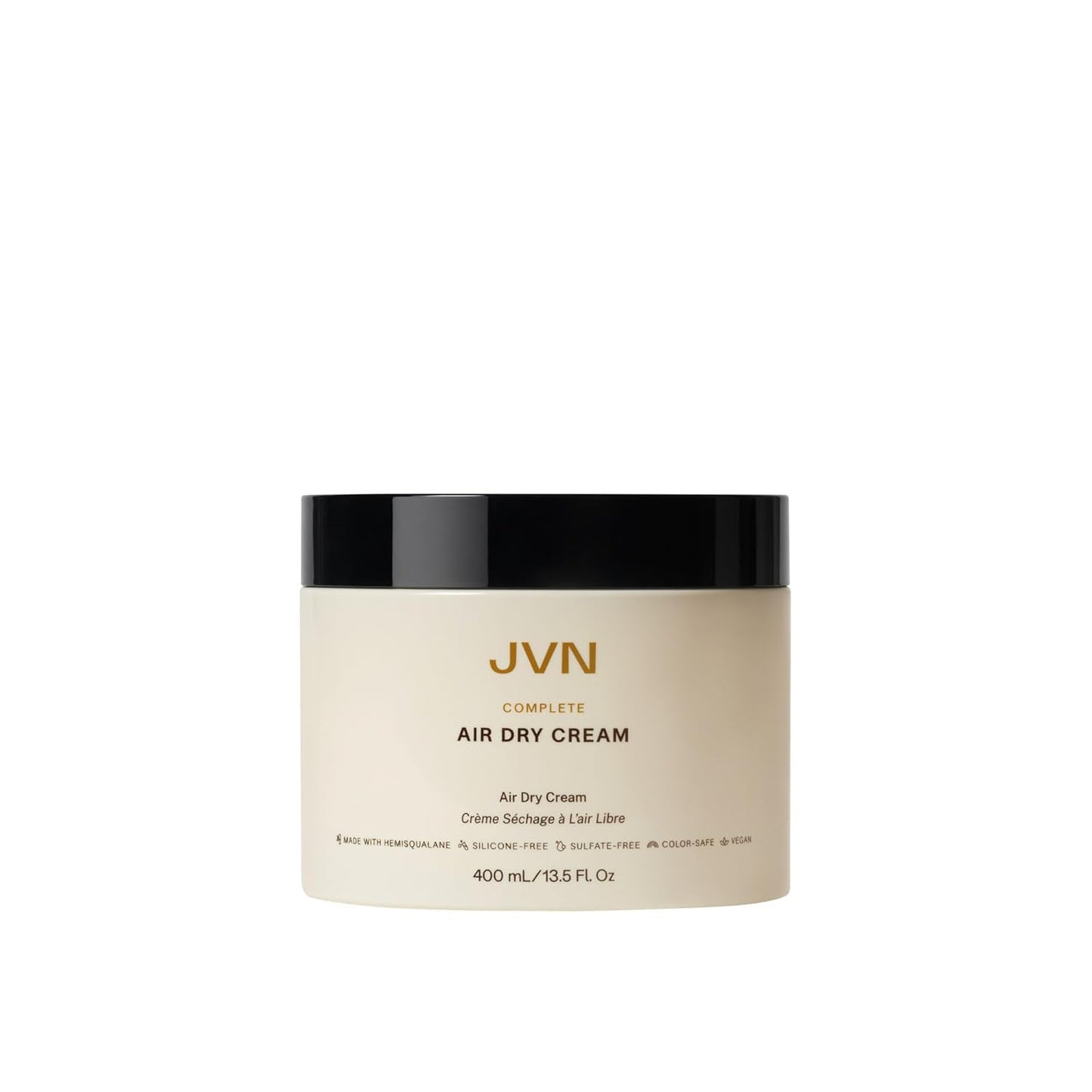 JVN No Heat Air Dry Cream - Hair Smoothing & Curl Enhancer, 5 Fl Oz | Silicone-Free, Natural Texture