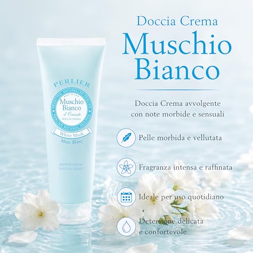 Perlier Muschio Bianco d'Oriente Shower Cream - White Musk, 8.4 fl oz