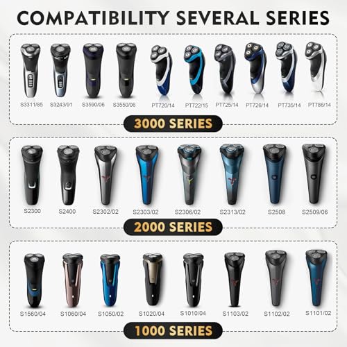 SH30 Replacement Heads for Philips Norelco Shavers - Durable Blades