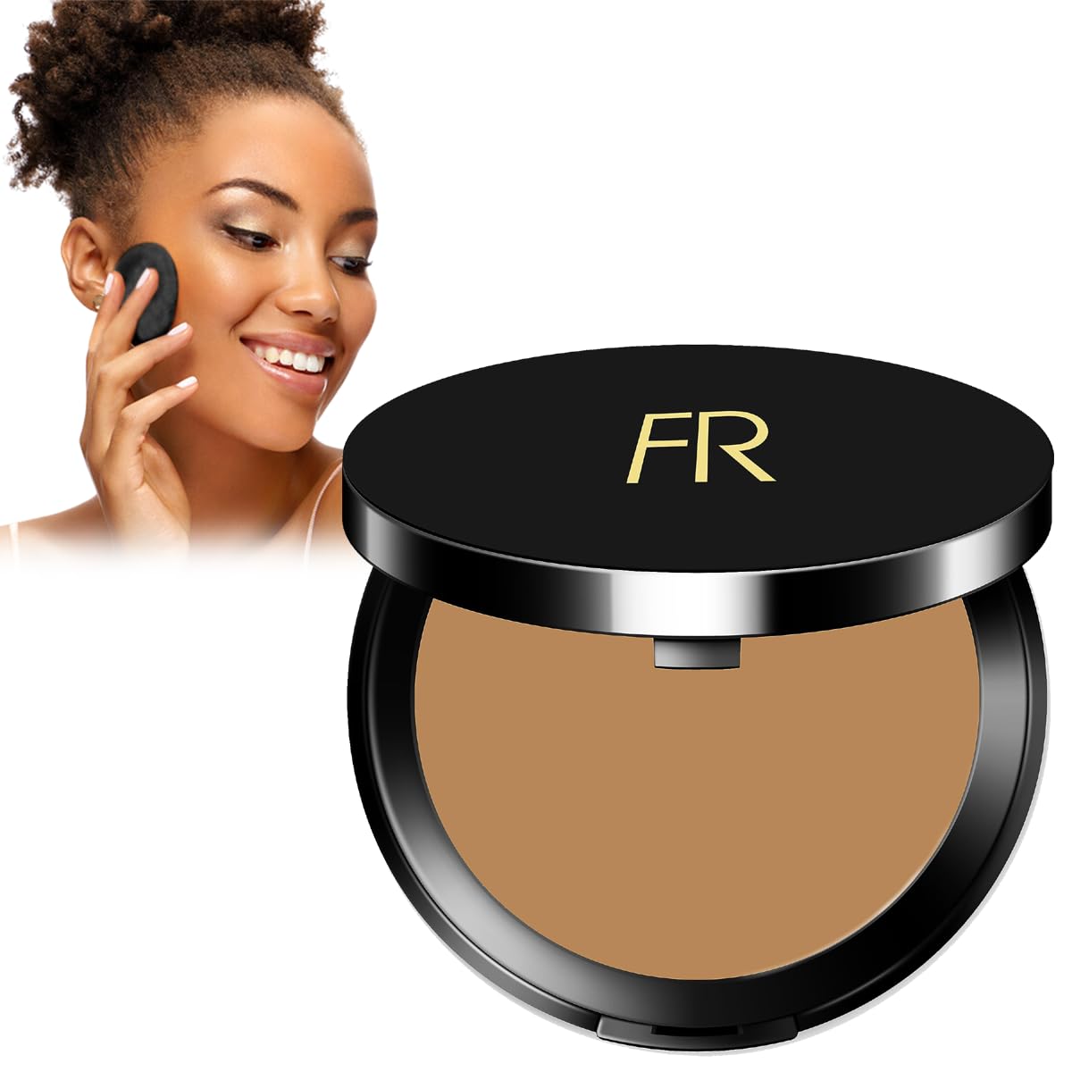 Cream To Powder Foundation - Full Coverage for Deeper Skin Tones | Long Lasting Matte Finish, 0.30 oz