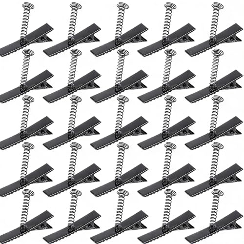 100PCS Duckbill Hair Clips with Springs for DIY Hair Accessories
