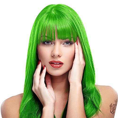 Manic Panic Neon Green Hair Dye - Electric Lizard Semi-Permanent, 4 oz