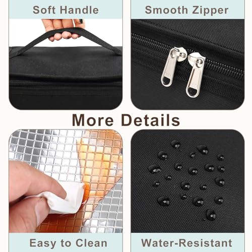 FlowFly Portable Insulated Lunch Bag - Mini Cooler Tote for Work