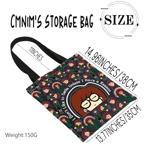 I Don't Like To Smile Makeup Bag - CMNIM 90s TV Show Merch, TE Black