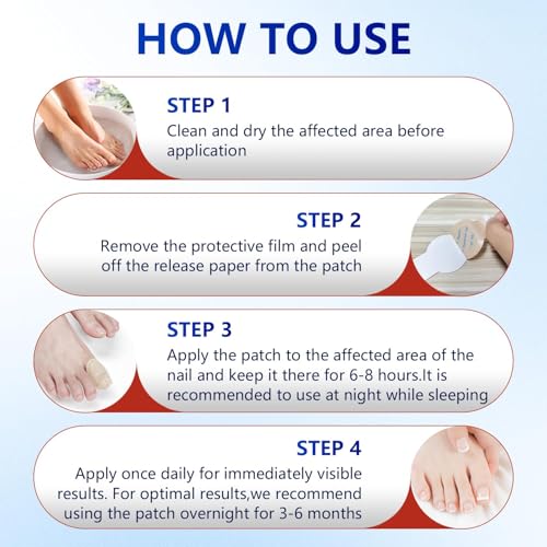 KOSIMI Extra Strength Toenail Repair Patches - 8-Hour Overnight Treatment