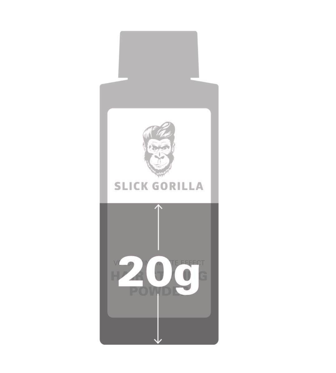 Slick Gorilla Hair Styling Powder - Matte Finish Texture Powder for Men | 0.70 oz | All-Day Volume & Hold