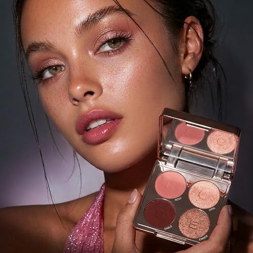 Absolute New York Rose Quad Bouncy Eyeshadow - High-Pigment, Long-Lasting Formula