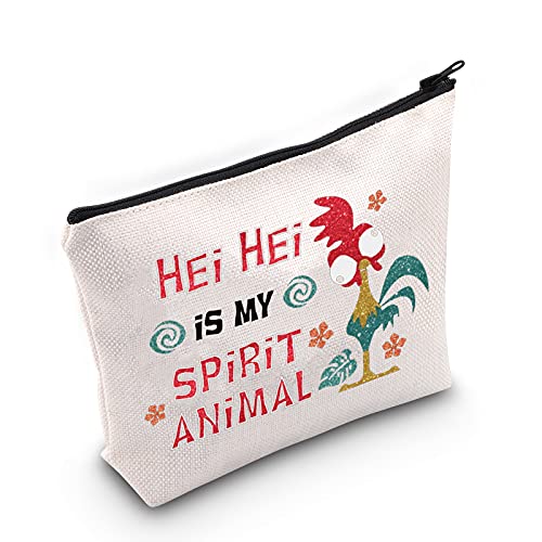 Hei Hei Spirit Animal Makeup Bag - Cotton Cosmetic Pouch Gift