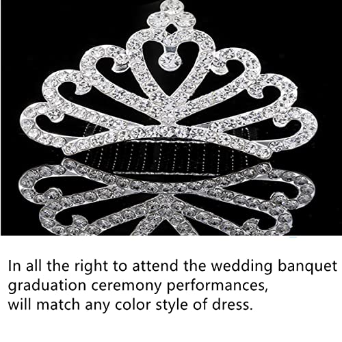 Princess Tiara Comb Set - 2PCS Rhinestone Hair Accessories