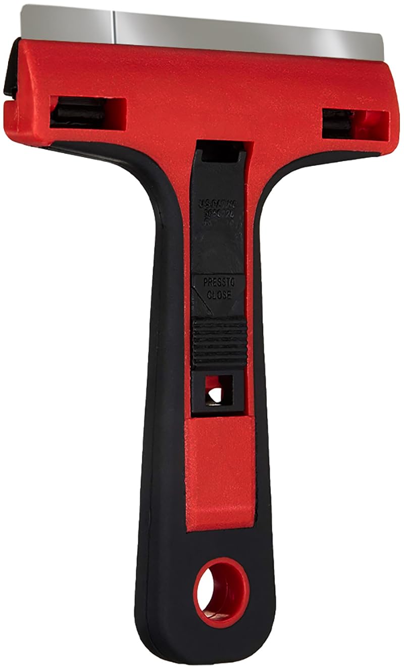ALLWAY GTS Soft-Grip Glass & Tile Scraper, 4″