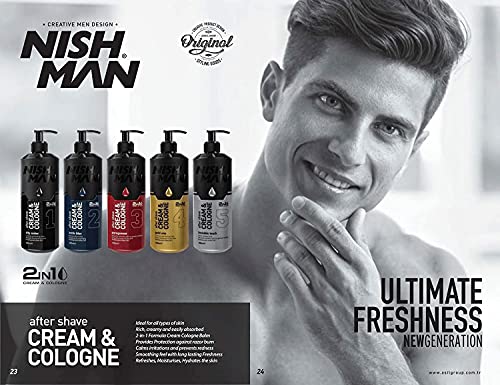 Nishman After Shave Cologne Volcano 05 - 400ml (13.53 Fl Oz)