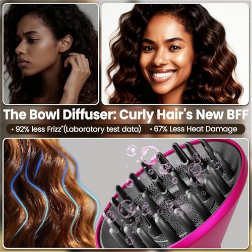 Large Rose Curl Diffuser for Dyson Airwrap HS01 HS05 HS08 - Fast Drying & Frizz-Free Curls