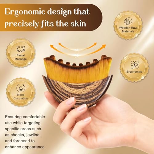 KUHEE Lymphatic Drainage Face Brush Set - Ergonomic Skin Massager