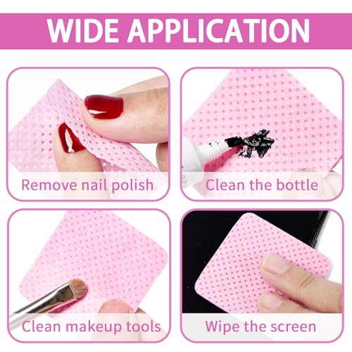 400 Lint-Free Nail Wipes with Pump Dispenser - SHEERBLISS