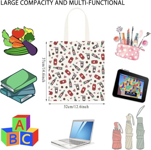 WCGXKO Dr P Soda Tote Bag - Favorite Drink & Social Club Gift