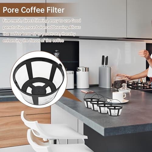 Reusable Coffee Filter Baskets 4-Pack for Mr. Coffee & Cuisinart