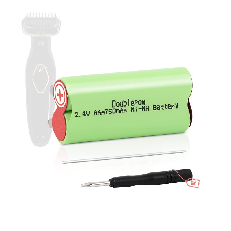 Kuflant 750mAh Battery Replacement Compatible with Philips Norelco BG2028/ XA2029 Body Groomer Bodygroom Foil Trimmer Wet Or Dry 2.4V NI-MH Battery