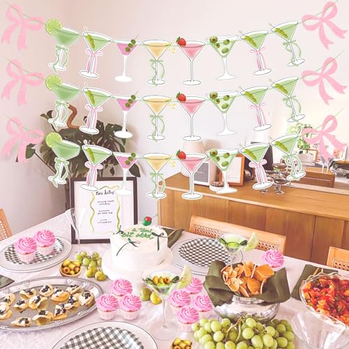 Pink Martini Party Banner - A Tini Bit Older Birthday Decor