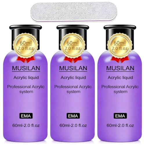MUSILAN 6oz Acrylic Nail Monomer Liquid for Natural & Extension Nails
