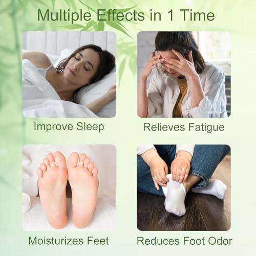 100 Natural Bamboo Deep Cleansing Foot Pads for Better Sleep