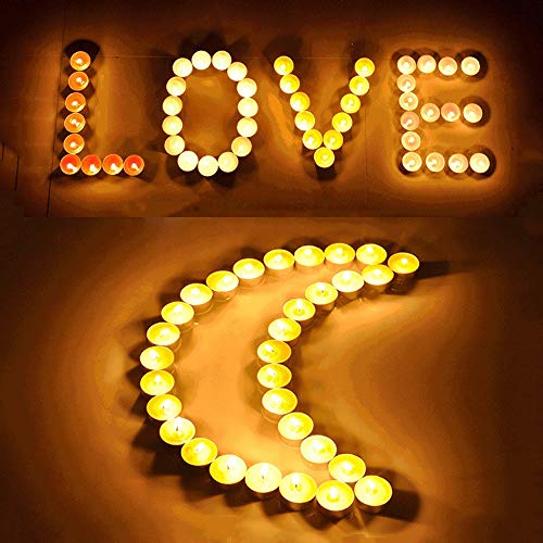 50 Pack Flameless Tealight Candles – Colorful & Drip-Free for Parties