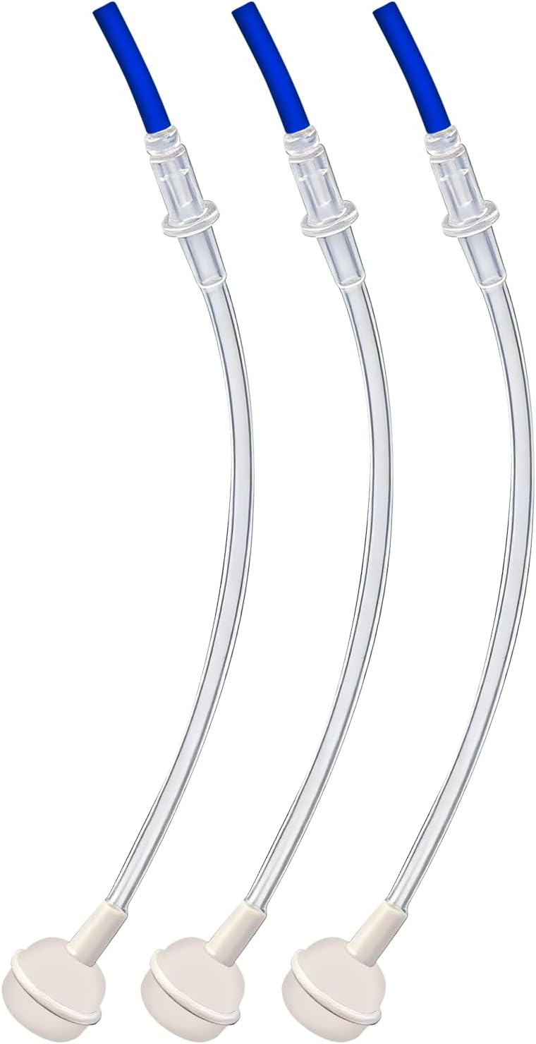 Universal Fit 360° Spray Bottle Adapter - 3-Pack Nozzle & Weighted Tube for Home, Garden, Kitchen | Versatile Replacement