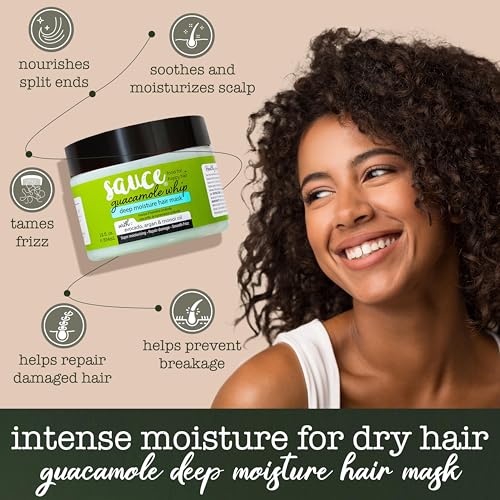 SAUCE Deep Conditioning Hair Mask with Avocado & Honey - 12 Fl Oz