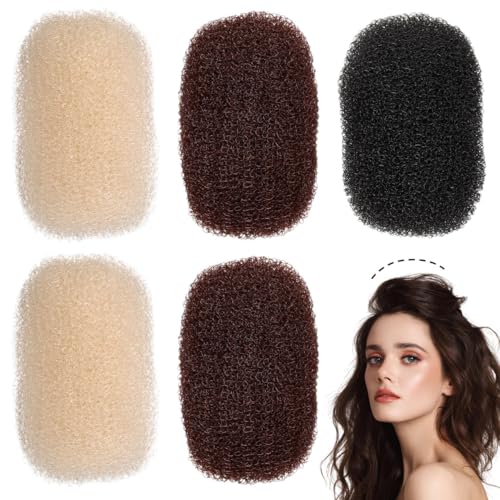 FRCOLOR Hair Bump Clips for Volume, 5 Pcs Invisible Root Lift Styling Pads